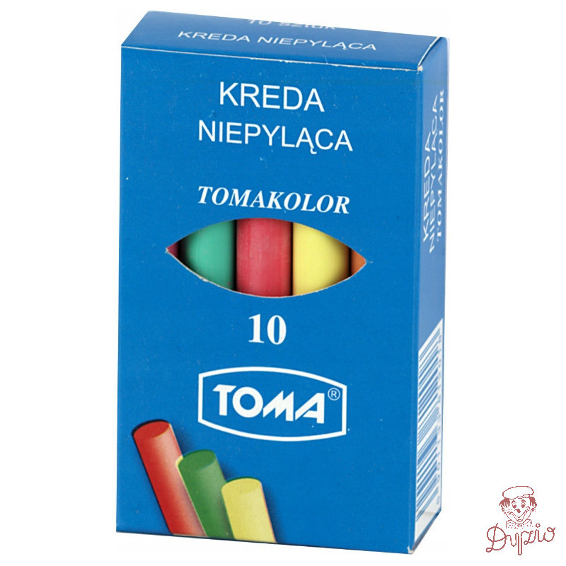 Kreda szkolna kolorowa 10szt 81201 TOMA