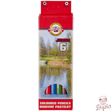 Kredki Omega Jumbo 6 kolorów 3371 KOH-I-NOOR