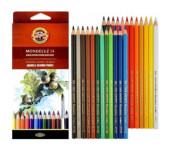 Kredki akwarelowe MONDELUZ 24 kolory 3718 KOH-I-NOOR
