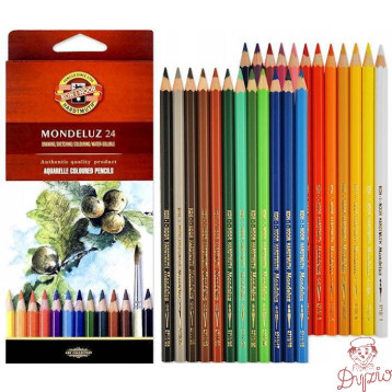 Kredki akwarelowe MONDELUZ 24 kolory 3718 KOH-I-NOOR