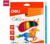 Kredki ołówkowe bezdrzewne COLORUN 24 kolorów EC00120 DELI