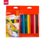 Kredki ołówkowe trójkątne COLORUN 18 kolorów EC00310 DELI