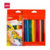 Kredki ołówkowe trójkątne COLORUN 18 kolorów EC00310 DELI