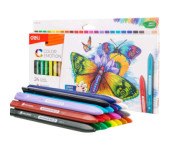 Kredki plastikowe trójkątne COLOR EMOTION 24 kolorów EC20020 DELI