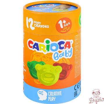 Kredki Misiaki BABY dla dzieci 1+ 12 sztuk (43957) 160-2349