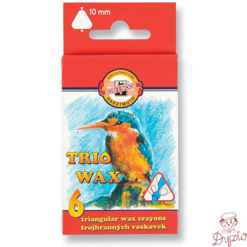 Kredki TRIO WAX JUMBO 6 kol. 10mm 8271/2 KOH-I-NOOR