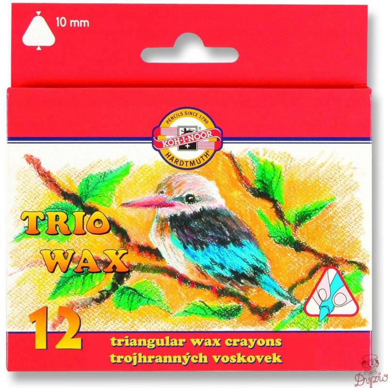 Kredki TRIO WAX JUMBO 12 kolorów 10mm 8272/2 KOH-I-NOOR