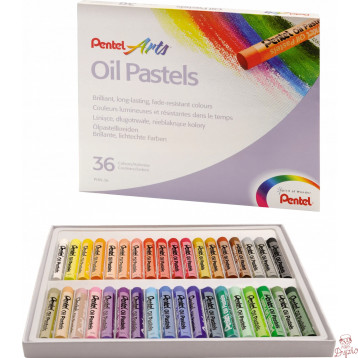 Kredki pastele olejne PENTEL 36kolorów PHN36