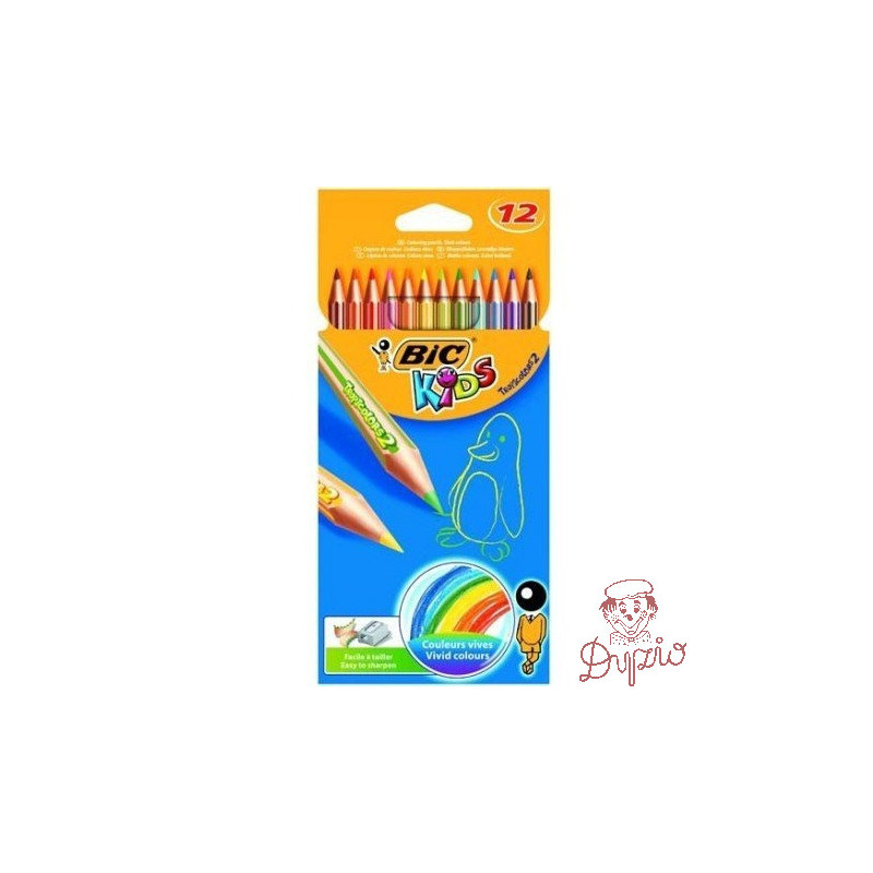 Kredki ołówkowe BIC Tropicolor 12 kolorów 83256610