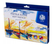 Pastele suche zestaw 24 kolory PRESTIGE kwadratowe 323120002 ASTRA
