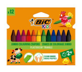 Kredki świecowe 12kol. Plastidecor Triangle 8297733 BIC