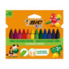 Kredki świecowe 12kol. Plastidecor Triangle 8297733 BIC