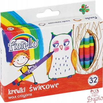 Kredki FIORELLO świecowe 32 kolorów 170-1387