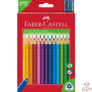 Kredki trójkątne FABER-CASTELL Junior Grip 30 kolorów 116530 FC