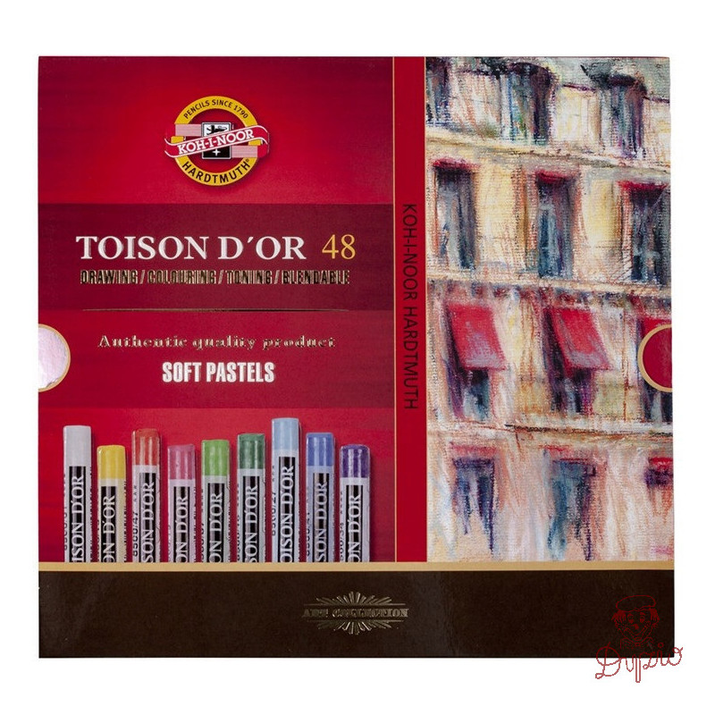 Kredki pastele suche 48 kolorów TOISON D`OR 8516N KOH-I-NOOR