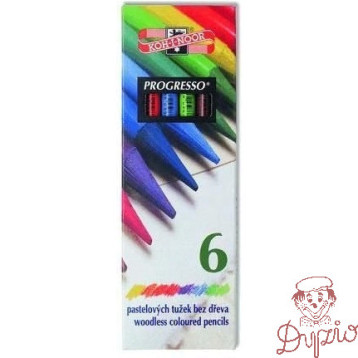 Kredki bezdrzewne PROGRESSO 6 kolorów 8755 KOH-I-NOOR