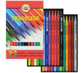 Kredki bezdrzewne PROGRESSO 24 kolory 8758 KOH-I-NOOR