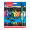 Kredki trójkątne MONSTER 24 kolory w czarnej obudowie 862624 COLORPEPS MAPED
