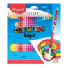 Kredki trójkątne ścieralne z gumką 24 kolory OOPS 832824 COLORPEPS MAPED