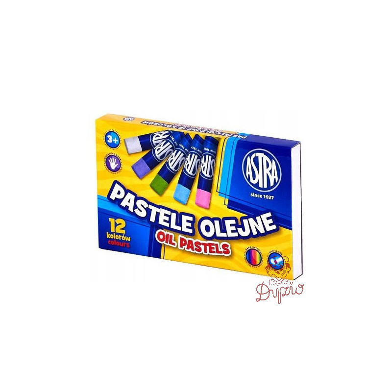 Pastele olejne zestaw 12 kolorów kredki 313112001 ASTRA