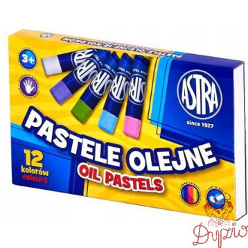 Pastele olejne zestaw 12 kolorów kredki 313112001 ASTRA