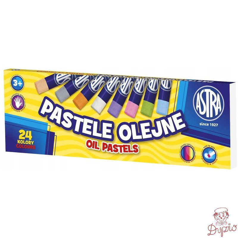 Pastele olejne zestaw 24 kolory kredki 313112002 ASTRA