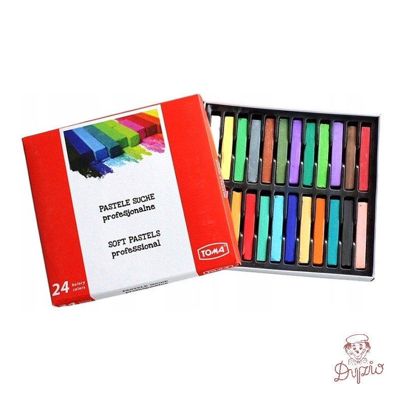 Kredki pastele suche 24 kolory TO-580 TO-580 TOMA