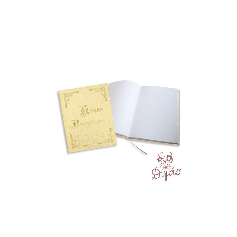 Księga Pamiątkowa złocona beżowa 255x320mm 100kartek 319-033 WARTA