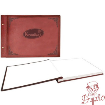 Kronika 415x297mm 100k bordowa skórpodobna pozioma 1829-319-073 WARTA