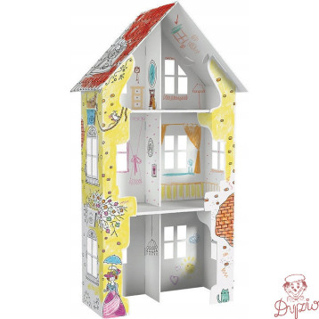 Kolorowanka składana 3D XXL Domek ul.Fiołkowa 4 PD-000201 MONUMI