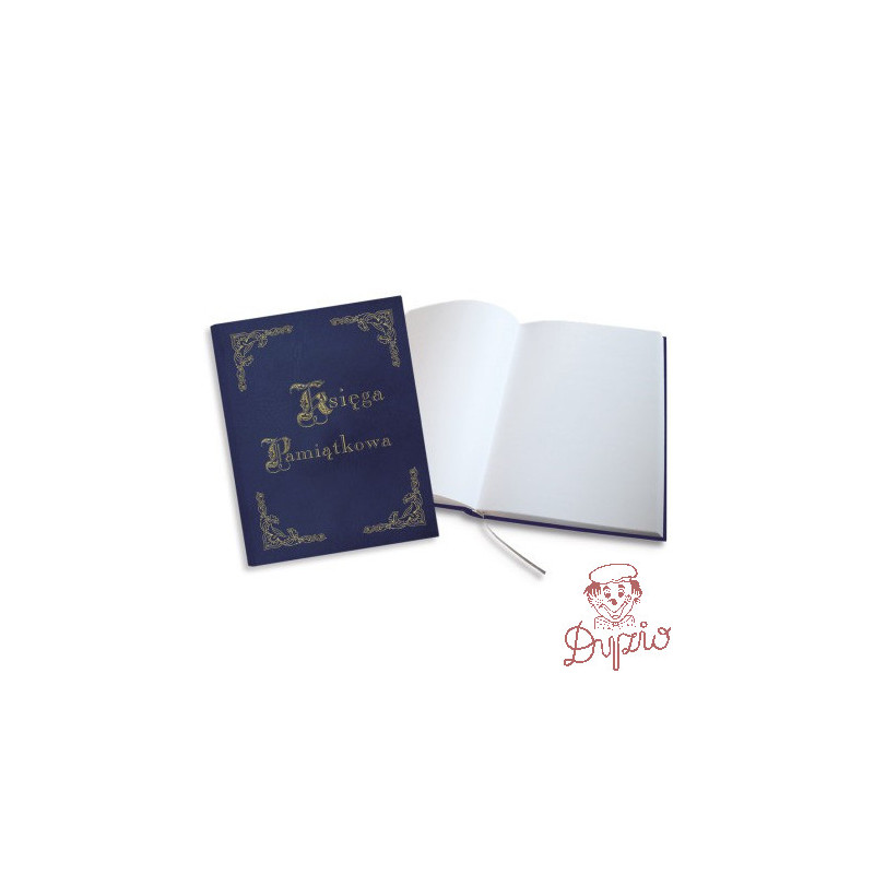 Księga Pamiątkowa złocona granatowa 255x320mm 100kartek 319-036 WARTA