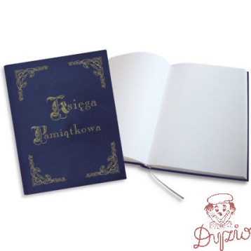 Księga Pamiątkowa złocona granatowa 255x320mm 100kartek 319-036 WARTA