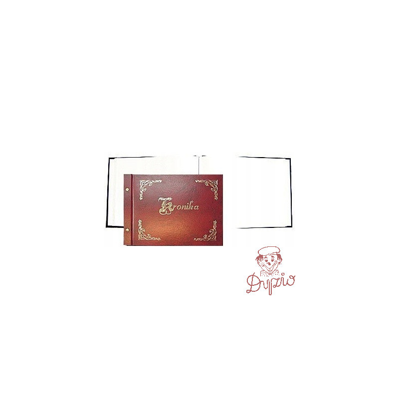 Kronika 345x255mm pozioma bordo złocona 1829-319-030 WARTA