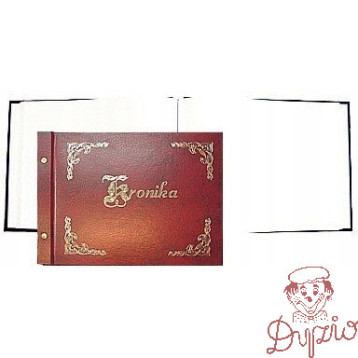 Kronika 345x255mm pozioma bordo złocona 1829-319-030 WARTA