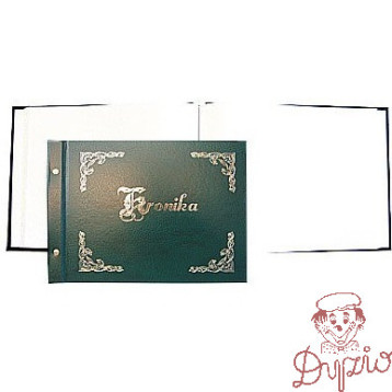 Kronika 345x255mm pozioma zielona złocona 1829-319-032 WARTA