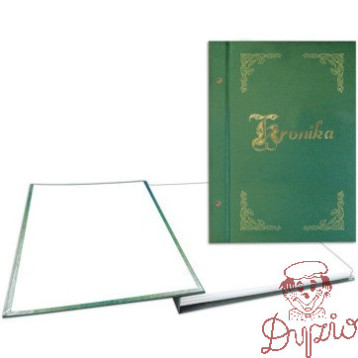 Kronika 250x345mm pionowa zielona złocona 319-028 WARTA