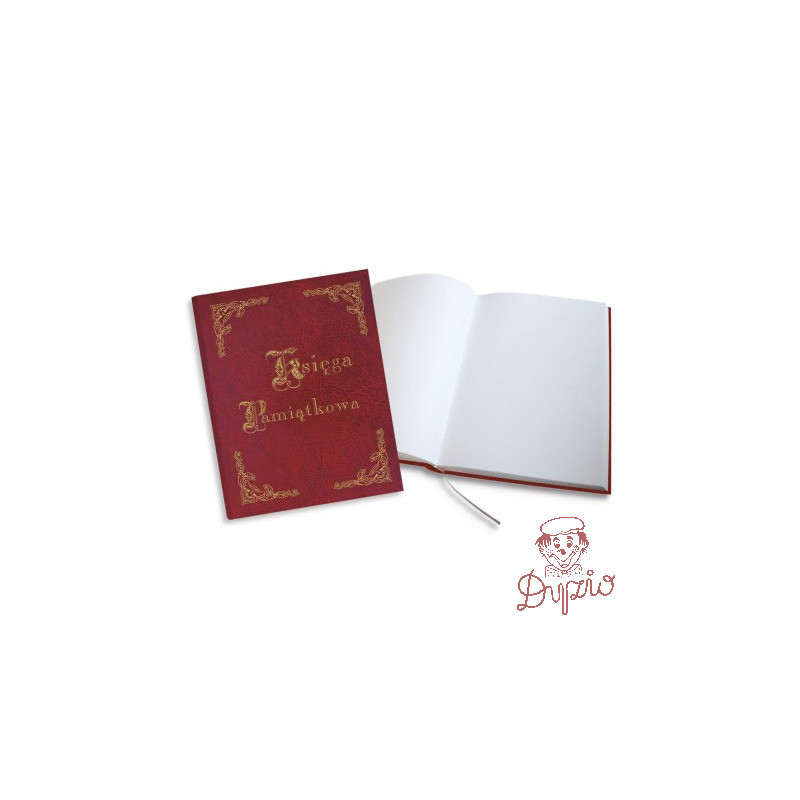 Księga Pamiątkowa złocona bordowa 255x320mm 100kartek 319-035 WARTA
