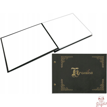 Kronika A3 415x297mm pozioma złocona czarna 1829-319-019 WARTA