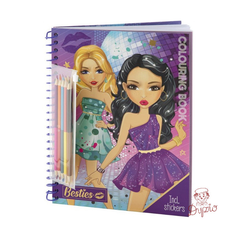 Kolorowanka A4 Moda + kredki 140003 BESTIES