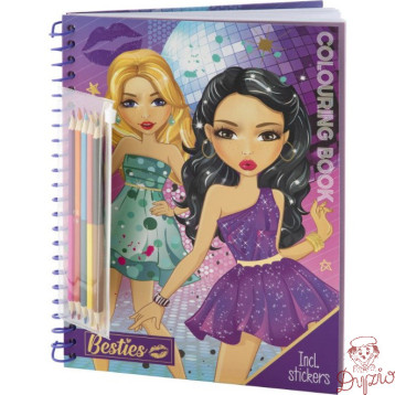 Kolorowanka A4 Moda + kredki 140003 BESTIES