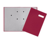 Teczka do podpisu 20-częściowa DURABLE czerwona PP 2419211 okładka z tworzywa
