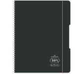 Kołozeszyt A5 80k kratka ECO PP OCEAN czarny 400198753 HERLITZ