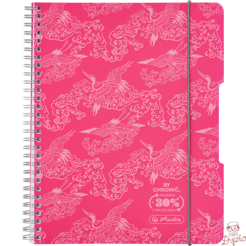 Kołozeszyt A5 80k kratka ECO PP COLORS różowy 400198751 HERLITZ