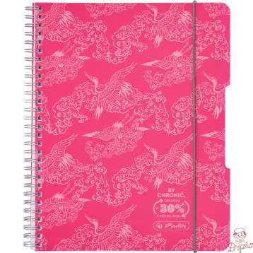 Kołozeszyt A5 80k kratka ECO PP COLORS różowy 400198751 HERLITZ