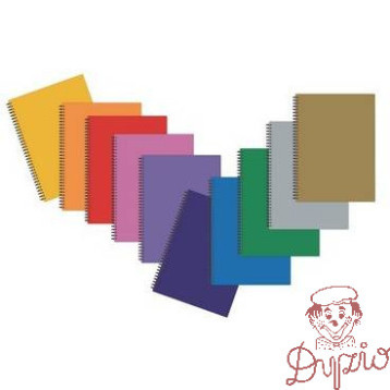 Kołobrulion A5 80k twarda oprawa spirala mix kolor TT6909 TADEO