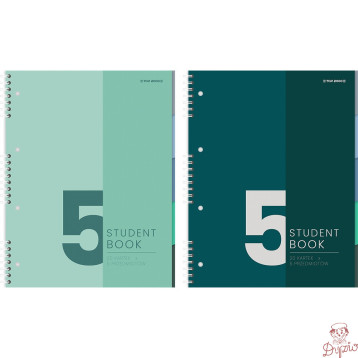Kołozeszyt B5 100k kratka 5 przedmiotów STUDENT BOOK 400179521 TOP 2000