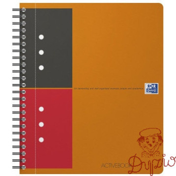 Kołonotatnik A5 80k linia PP OXFORD Activebook International 100104067