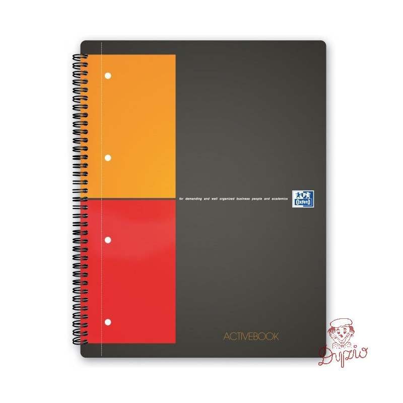 Kołonotatnik A4 80k kratka PP OXFORD Activebook International 100104329