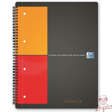 Kołonotatnik A4 80k kratka PP OXFORD Activebook International 100104329