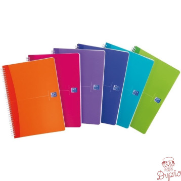 Kołonotatnik A5 90k PP OXFORD MY COLOURS kratka 100102483